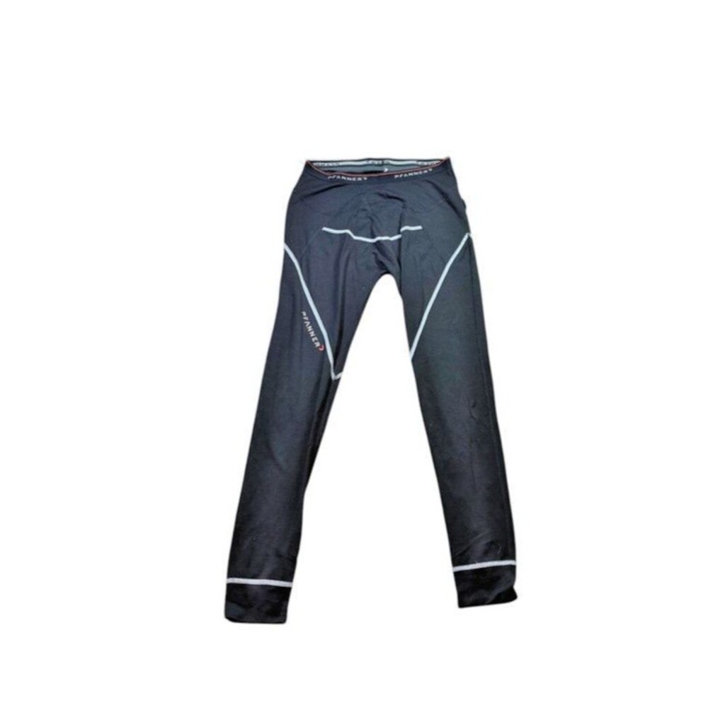 Pfanner Merino Wool Blend Pants Mens Size Large Black Technical Base Layer